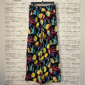 Women’s Tabitha Brown for Target black floral wide leg pants XS